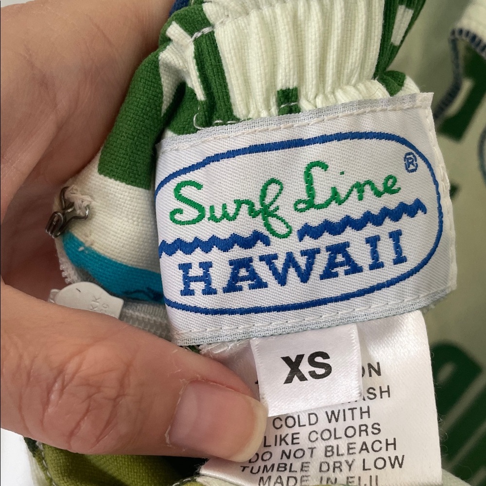 Vintage Surf Line Hawaii Graphic Halter Mini Dress SzXS - Picture 2 of 9
